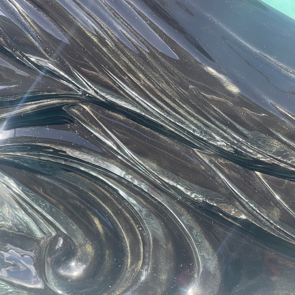 Ceramic Gloss Black Sculpture‎ Statue Women's Fashion Hair Style Beauty Mermaid - Picture 5 of 16